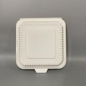 1200ml 3-Compartment Cornstarch Food Container product image showing cornstarch tableware for foodservice packaging