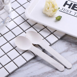 Cornstarch Dessert Spoon product image showing cornstarch tableware for foodservice packaging